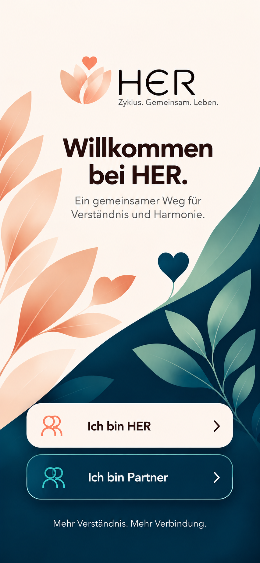 Willkommen bei HER. Zyklus. Gemeinsam. Leben.